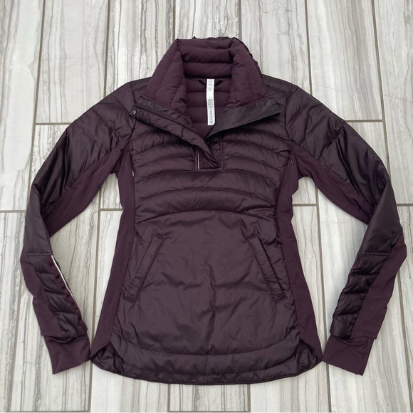 NWOT Lululemon Down 1/2 zip anorak. - Picture 2 of 6